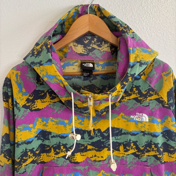 The North Face Class V Fanorak XL WindbreakerRare Mountain Print, Liam Gallagher - Picture 5 of 14
